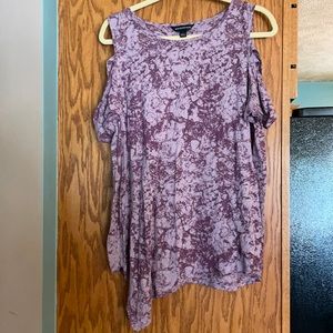 Rock Revival size XL cold shoulder purple top